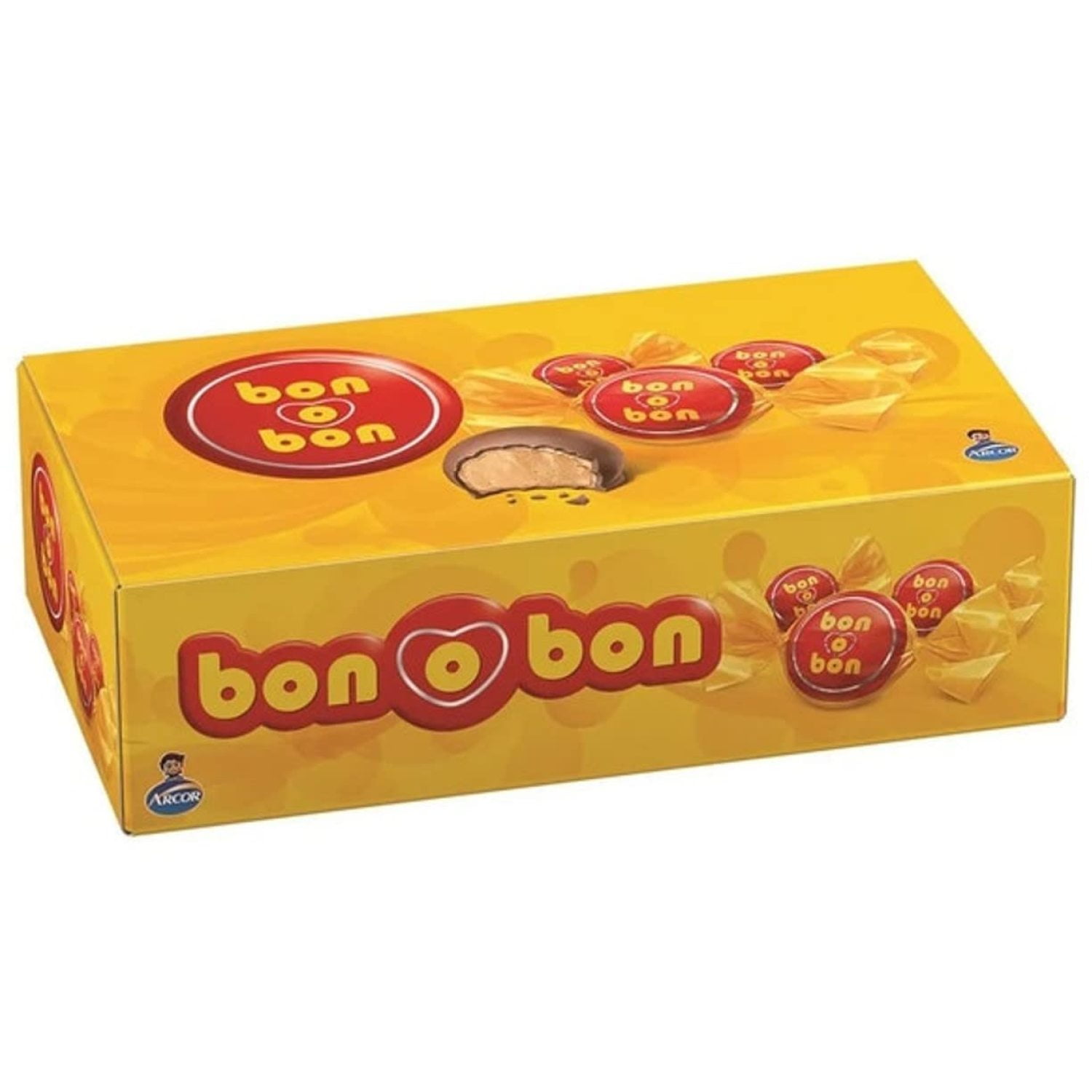 Bon O Bon Bonbons with Peanut Cream Filling and Wafer 450 Grs