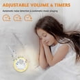 thumbnail image 2 of White Noise Machine, Portable Sound Machine Baby Adults, Sleep Sound Machine with 16 Soothing Sounds, Hatch Sound Machine with Night Light for Kids, 2 of 5