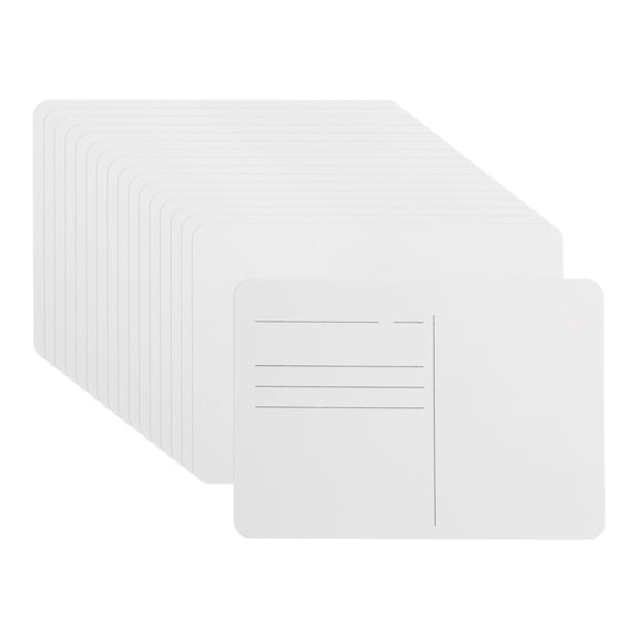Uxcell 20 Sheets Rough Watercolor Postcards Cotton Paper White