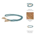 thumbnail image 5 of Decorative Wood Garland Accent for Home Decor and Bathroom - Beaded Decoration for Office Room and Living Room Decor - Modern Beads for Shelf and Coffee Table Decor - 1", Blue & Green, 5 of 15