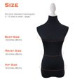 thumbnail image 4 of NAVADEAL Negro Magnífico Maniquí de Lycra Funda de Tela 100% Hecho a Mano Suave Elástico para Diseñadores de Moda Venta al por Menor Boutique Tienda Modista Modelo Maniquí de Exhibición Maniquí de Est, 4 of 5