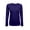 PURPLE, variant on Womens Long Sleeve T Shirt With Super-Soft Stretch Fabric Round Neck T-Shirts