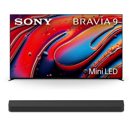 Sony K65XR90 65" XR90 Series Bravia Mini LED HDR QLED 4K Google TV with a Sony HT-A8000 BRAVIA Theater Bar Soundbar with Dolby Atmos (2024)