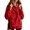 Red, variant on Mock Neck Sweatshirt for Women Solid Color Button Long Sleeve Loose Relaxed Fit Casual Lightweight Ribbed Cuffs Cozy Classic Everyday Fall Winter Pullover