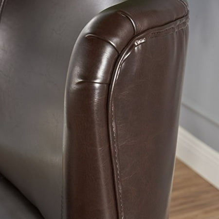 Christopher Knight Home Quentin Sofa Chair Brown Canada Quentin Sofa Chair Brown, Parisian White Leather Sofa Chair By Christopher Knight Home