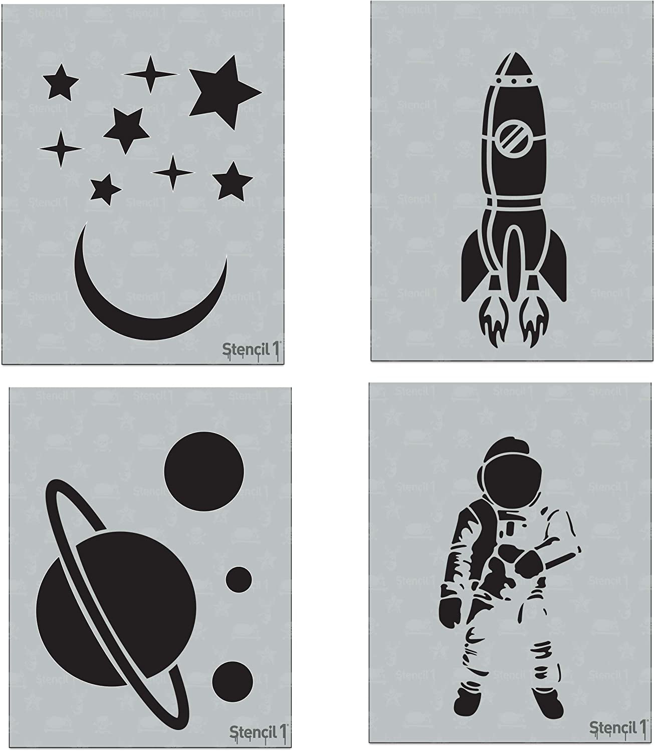 Various Themes 6 Washable Stencils Sets for Kids 