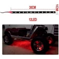 thumbnail image 6 of Summark 6-pack Waterproof Flexible 2W DC12V LED Light Strips 30cm Underbody Light For Car Motorcycle(Red), 6 of 7