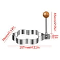 thumbnail image 2 of weibbin 2PC Stainless Steel Ring 316 Stainless Steel Shaper Cooking Ring Non-stick Frying Tool, 2 of 5