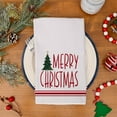 thumbnail image 6 of Merry Christmas Kitchen Towels Set of 2,Red Xmas Tree Dish Hand Towels Holiday Home Indoor Bathroom Party Seasonal Noel Decorations, 6 of 6