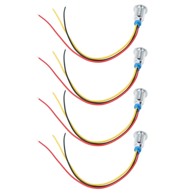 LHCER LEDs Rondes Étanches, Mini LED Stable pour Interrupteurs de Contrôle d'Accès pour Modification de Voiture pour Modification d'Ordinateur pour Outils de Machine Cnc