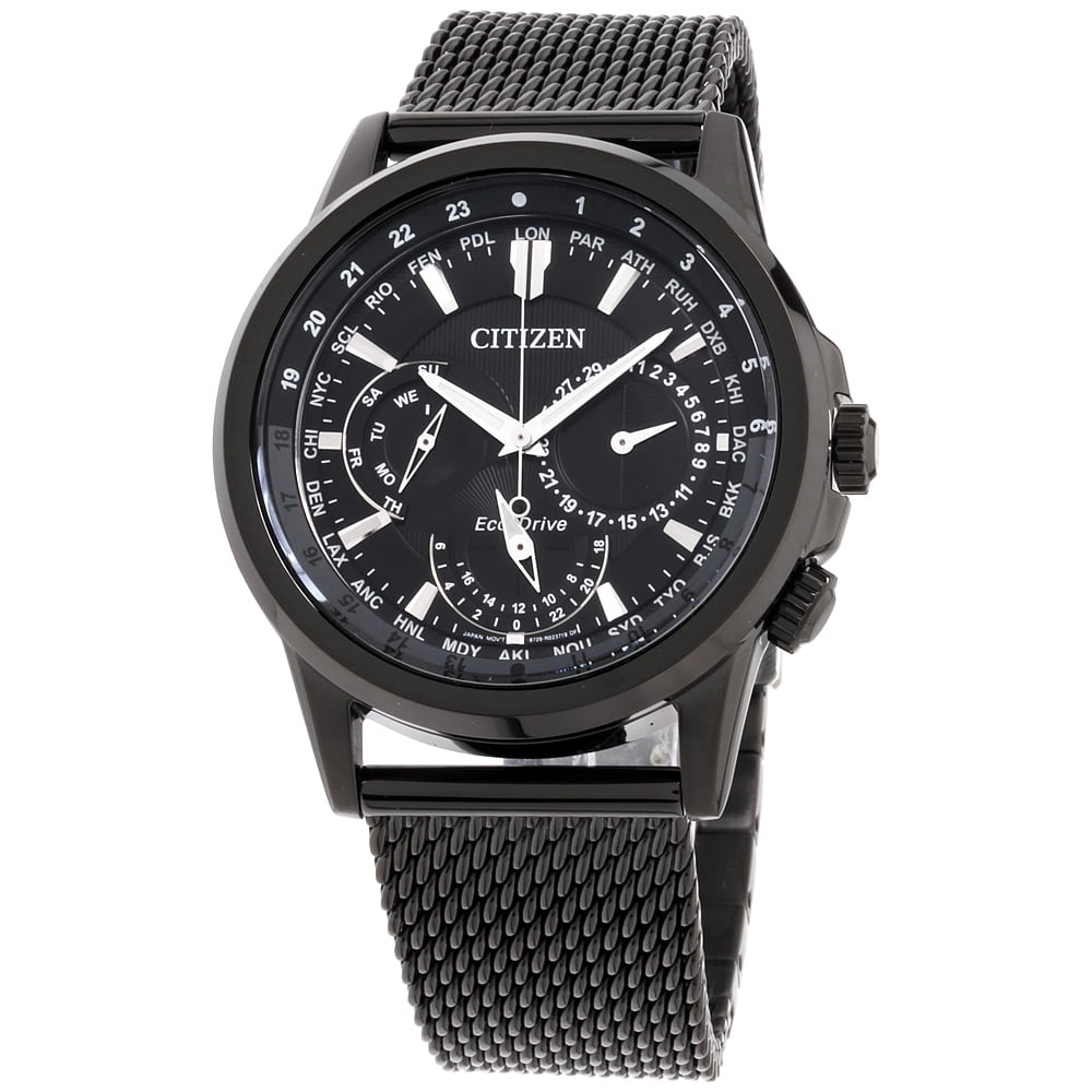 citizen black metal watch