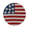 thumbnail image 2 of American Flag Beaded Placemats Set of 2 - 4th of July Patriotic Freedom Stars Independence and Memorial Day Heat Stain Resistant Table Place Mats for Kitchen Dining Table Home Decor - 14 Inches, 2 of 6