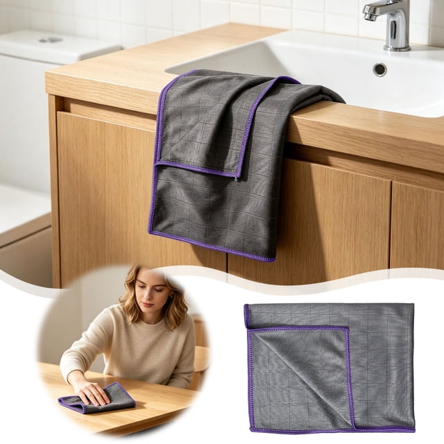 Outdor Fiber Cleaning Cloth Reusable Fiber Cleaning Cloth Water Stains And Polishes Suitable For Homes Windows