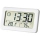 thumbnail image 3 of Loviver Digitals Reloj de pared Temperatura Pantalla de pared Monitor de humedad para decoración de habitación de niños Dormitorio Hogar Escritorio Blanco, 3 of 5