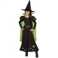 thumbnail image 2 of Rubie's Wizard of Oz Wicked Witch of the West Girl's Halloween Fancy-Dress Costume for Child, S, 2 of 2