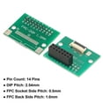 thumbnail image 3 of Uxcell FFC FPC Connector Board 14 Pin 0.5mm 2.54mm to 1.0mm 2.54mm TV PCB Converter Board, 3 of 5