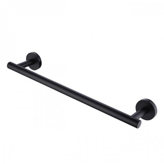 American Imaginations AI-34592 32 in. Round Stainless Steel Towel Bar, Black