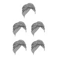 thumbnail image 2 of Jumpingount Turban Knot Hijab Donut Elástico Cover Beanie Stretch Bonnet Head para mujer de cara Accesorios de maquillaje Gris Type2 NO2 Jumpingount CBP469134, 2 of 4