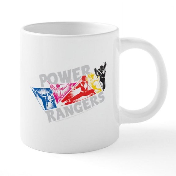 CafePress - Power Rangers Hero Poses - 20 Oz White Ceramic Mega Mug