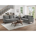 thumbnail image 2 of Pemberly Row Contemporary Velvet Upholstered Sofa in Gray, 2 of 7