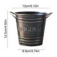 thumbnail image 2 of SHJHENG Rustics Iron Planter With Handles Vintage Metal Flower Pot For Indoor Outdoor Farmhouses Garden Centerpiece Decor, 2 of 5