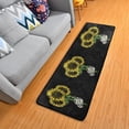thumbnail image 3 of SKYSONIC 2X6 Feet Gloden Sunflower Runner Rug with Rubber Backing, Skeletons Hands Non Slip Entryway Rug Runner Washable Soft Area Rug Carpet for Hallway Bedroom Kitchen Decor, 3 of 6