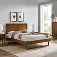 thumbnail image 6 of Modway Marlee Queen Wood Platform Bed with Angular Frame in Walnut, 6 of 12