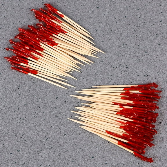 CTIRCHIU 100pcs Party Toothpicks with Assorted Color for Fruit Picking in Daily Life