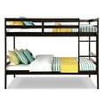 Costway Twin Over Twin Bunkbed Wood Bunk Bed for KIDS with Ladder and