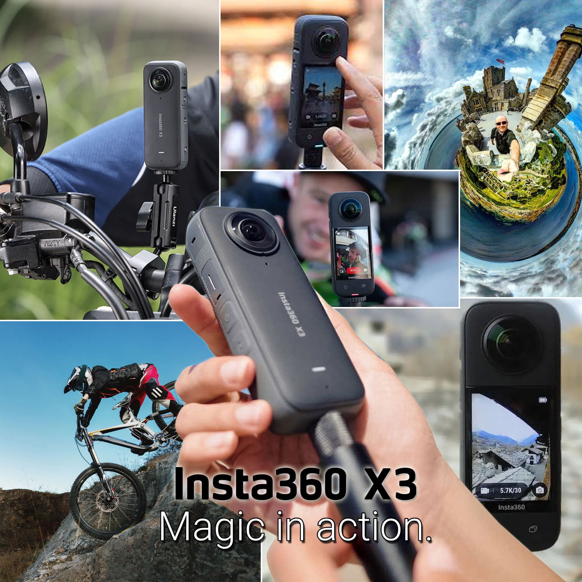 Insta360 X3 360° Action Camera Adventure Kit with All You Insta360 X3 360° Action Camera Adventure Kit with All You