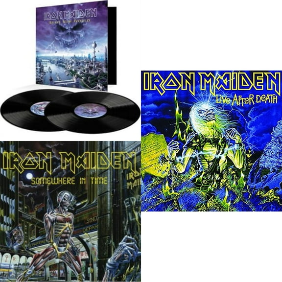 Brave New World & Somewhere In Time & Live After Death [LP Vinyl Bundle]