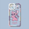 thumbnail image 1 of Disney Stitch-funda de teléfono para iPhone 14 Pro Max 13 12 11 Pro Max Mini XR XS X 8 7 6S Plus SE 2020, funda trasera transparente de silicona suave, 1 of 4