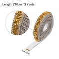 thumbnail image 2 of Unique Bargains 3 Pcs Rubans en Résine avec Strass 3 Yards Autocollants Or Diamant Bandes de Strass, 2 of 7