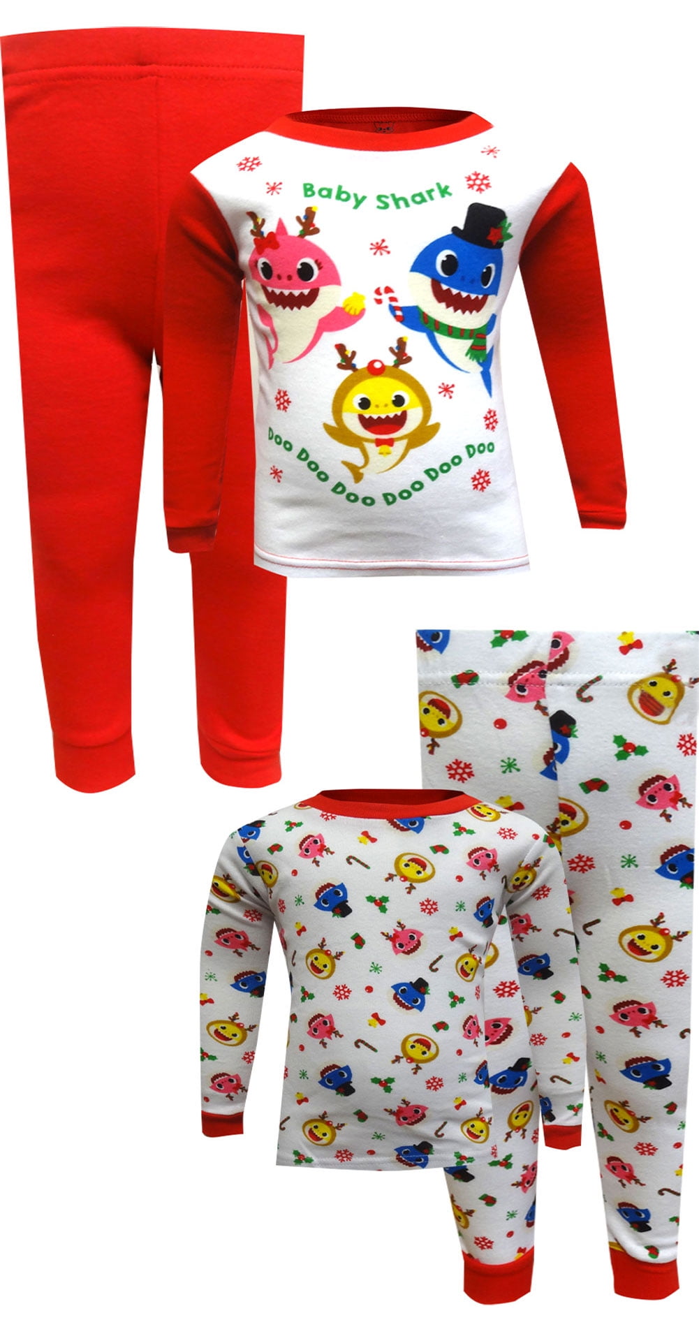 baby shark christmas pajamas