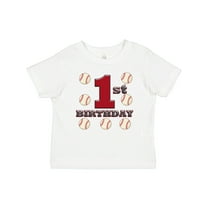 Inktastic First Birthday Baseball Boys Baby T-Shirt
