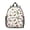 Mushroom and Butterfly, variant on Mushroom and Butterfly White Pattern Backpack for School, Cute School Bag with Adjustable Shoulder Straps and Padded Back, 13.8"x11.4"x6"