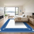 thumbnail image 3 of ODIKA 2'x3' Machine Washable Non-Slip Area Rug, Geometric Navy Blue High Traffic Rug with Pad, Blue, 1048591, 3 of 8