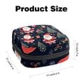 thumbnail image 2 of Santa Claus Sanitary Napkin Pouch with Plush Velvet, Sponge, and Oxford Cloth - 4.7x6.6x6.6 in - Ideal for Storing Your Sanitary Napkins, 2 of 6