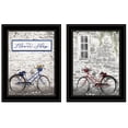 thumbnail image 4 of TrendyDecor4U Romantic Bicycles 2-Piece Vignette Wall Art V538-226G, 4 of 4