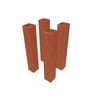 Tall Composite Base Moldings, Brown - 4 Pack