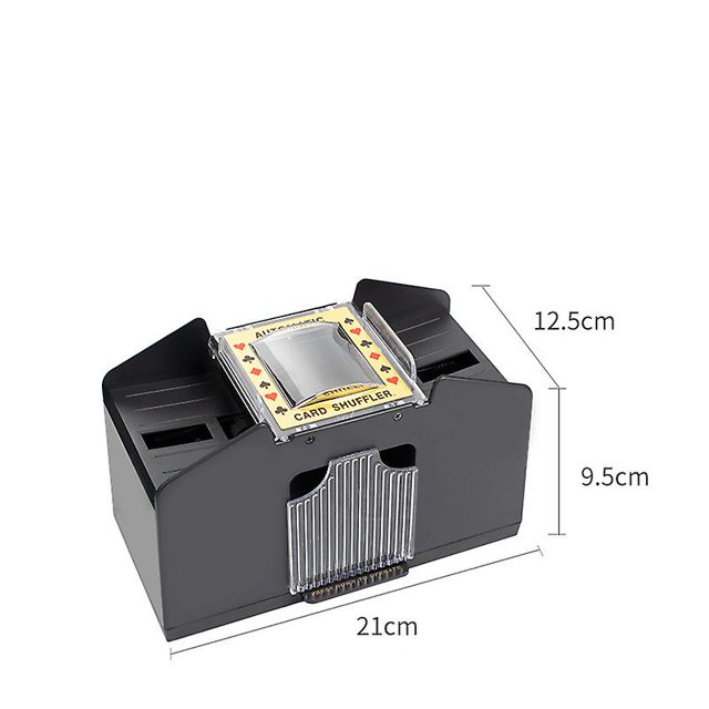 Barajador automático de cartas - Barajador eléctrico a batería 2/4/6 pares ZefeiWu 8390614311152