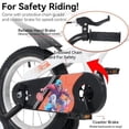 thumbnail image 2 of Bicicleta deportiva para niños de 18 pulgadas con ruedas de entrenamiento y soporte Sillino ajustable Adecuado para niños y niñas, 2 of 5