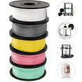 thumbnail image 5 of Haosegd 5 Colors PLA Filament 1.75MM PLA 3D Printer Filament Bundle 1.75mm Bundle , (White, Silver, Light Green, Phospho, Yellow) 1250G in Total, 5 of 7