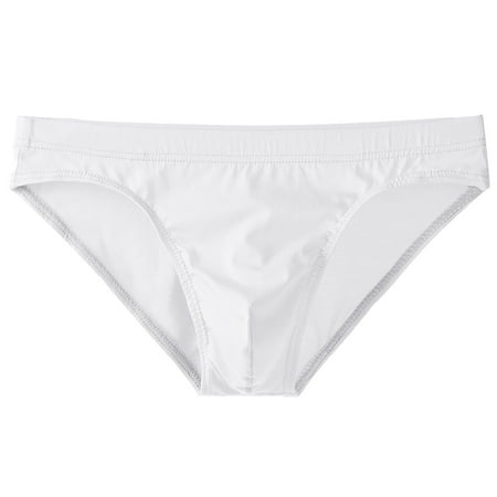 Summer Savings Clearance 2025  Mens Bikini Briefs  Mens Ice Silk Underwear Sexy Boxer Briefs Pants Soft Bikini Breathable Cheeky underpants Bulge Pouch for Men M-3XL