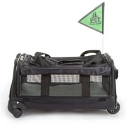 Sherpa Ultimate On Wheels Travel Pet Carrier, Airline Approved & Guaranteed On Board - Black, Large