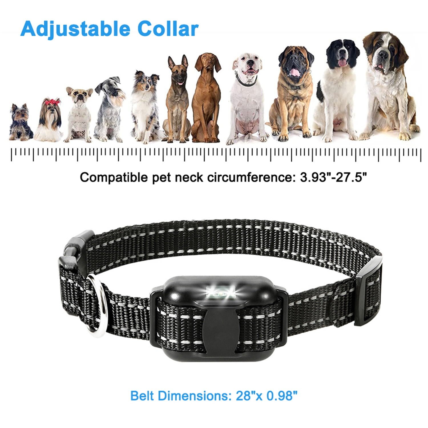Pefilos Remote Training Collar - 600 Yard (1968 FT) Range - Collar Fits Medium or Large Dogs - Choose from Tone, Vibration, or 8 Levels of Static Stimulation for Training Off Leash Dogs, Black Pefilos Remote Training Collar - 600 Yard (1968 FT) Range - Collar Fits Medium or Large Dogs - Choose from Tone, Vibration, or 8 Levels of Static Stimulation for Training Off Leash Dogs, Black