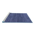 thumbnail image 2 of Ahgly Company Machine Washable Indoor Rectangle Abstract Blue Modern Area Rugs, 4' x 6', 2 of 4