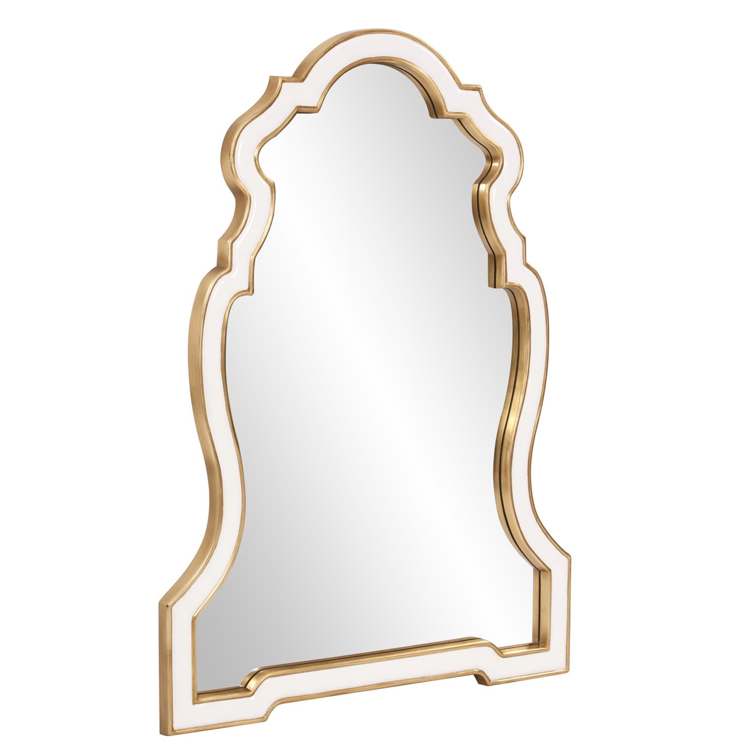 Tyler Dillon Cleopatra White Resin Keyhole Wall Mirror - A/N