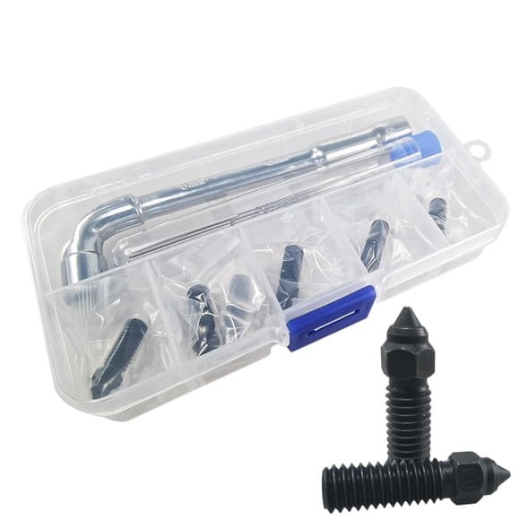 Boquillas extrusoras para impresoras 3D XIFOWE K1 de acero endurecido de 0,2 a 1,0 mm