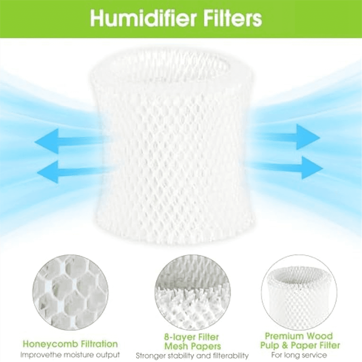 8pcs Humidifier Filters for Canopy Bedside